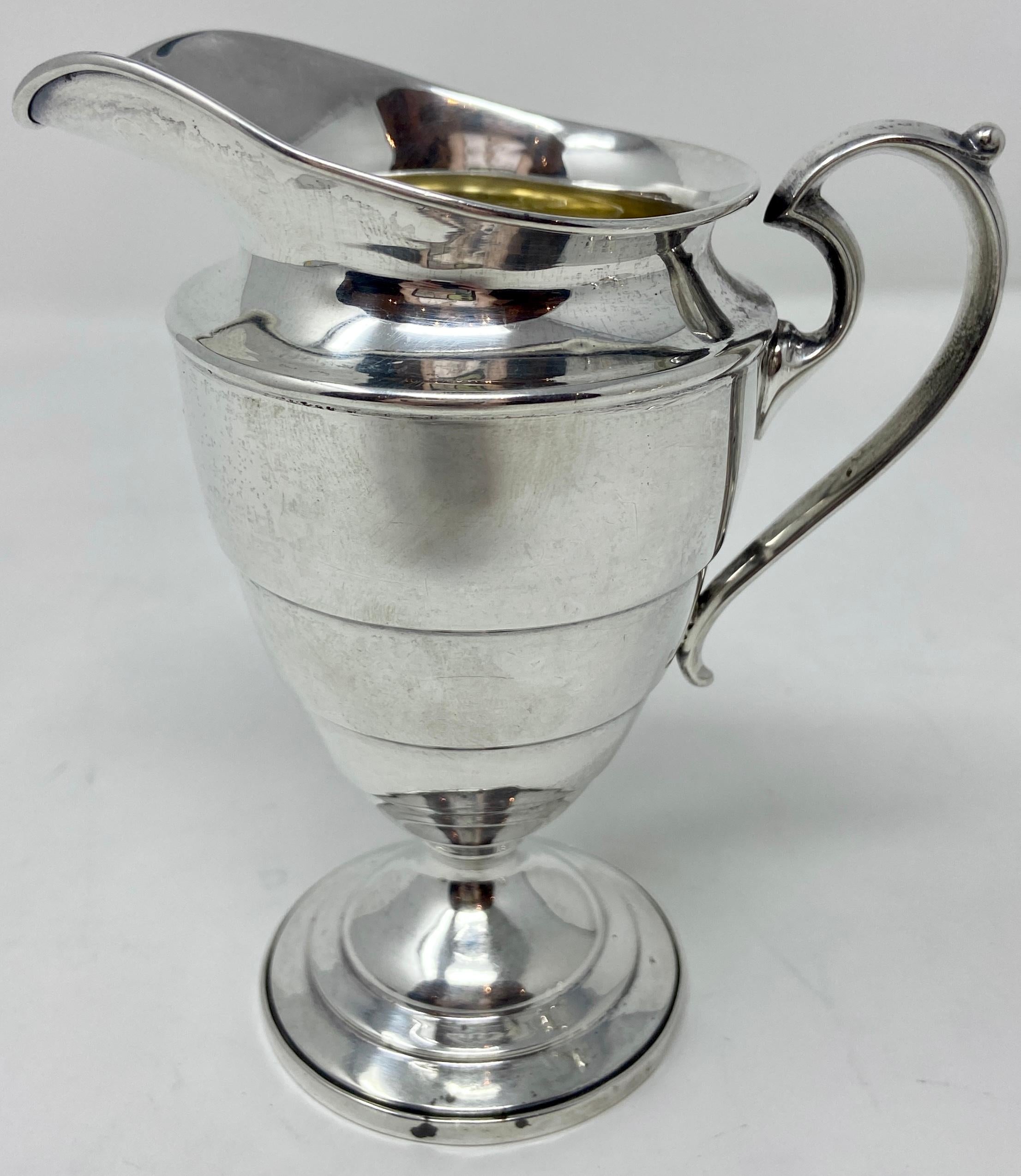 20th Century Estate American Sterling Silver Milk Pitcher Signed Webster Company, Circa 1950