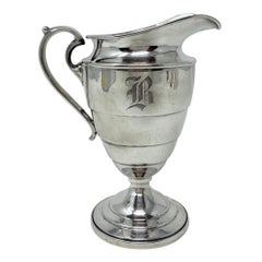Vintage Estate American Sterling Silver Milk Pitcher Signed Webster Company, Circa 1950
