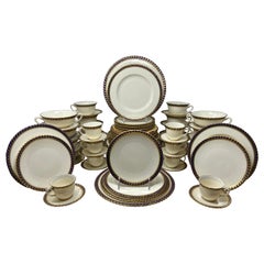 Estate American "Tiffany & Co." 80-Piece Porcelain Dinner Service, circa 1950s
