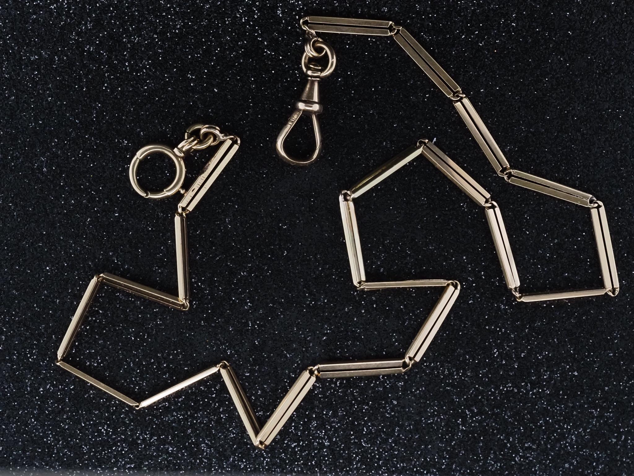 Cadena de eslabones única de oro amarillo de 14 quilates - VHK#744a en Bueno estado para la venta en Hicksville, NY