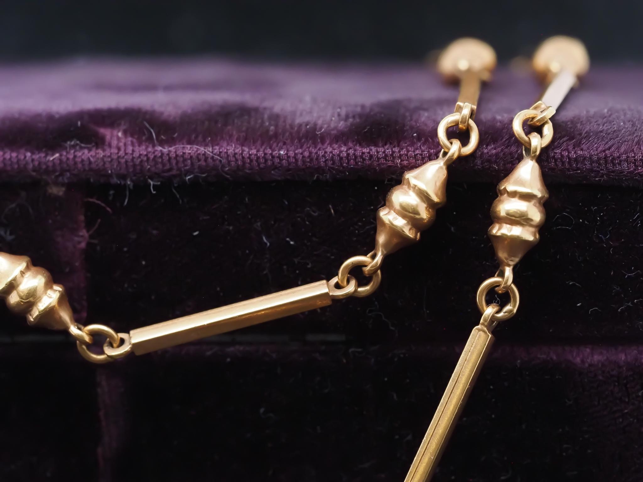 Chaîne à maillons unique en or jaune 18K - VHK#895a en vente 4