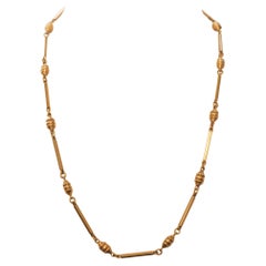 Estate Antike 18K Gelbgold einzigartige Gliederkette - VHK#895a