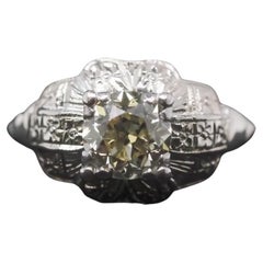 Bague de fiançailles Art déco 1.00ct Old European Diamond - VHK#951a