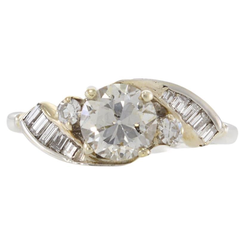 Estate Art Deco Period Platinum And Diamond Ring