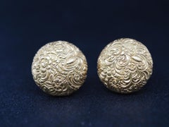 Estate Art Nouveau 18K Yellow Gold Tiffany & Co. Jumbo Cuflinks - VHK#238a