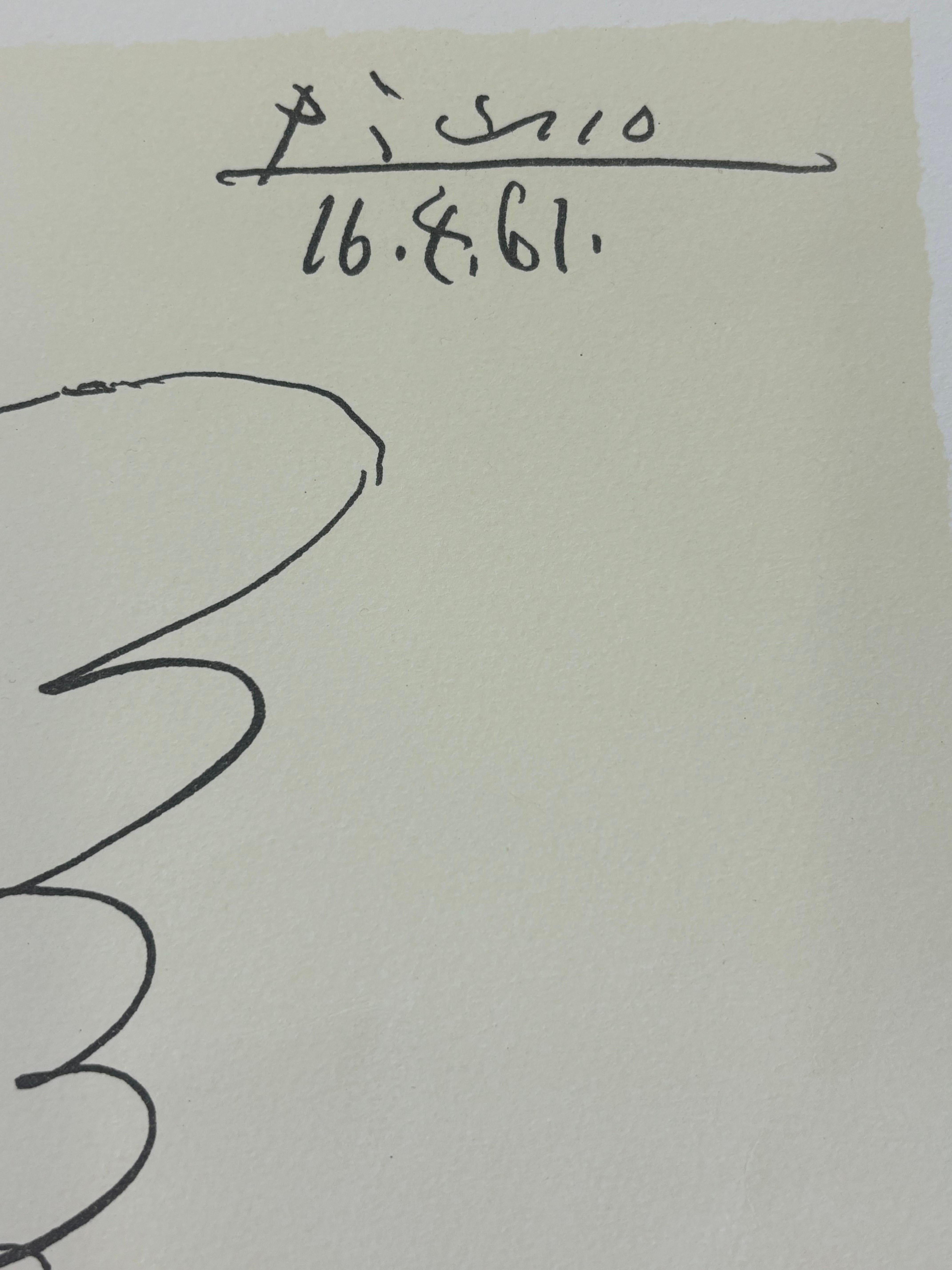 Nachlass Autorisierter Picasso aus Marina Picasso Sammlung 248/500 (Papier) im Angebot