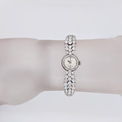 Estate Baume & Mercier Round Diamond Watch in Platinum