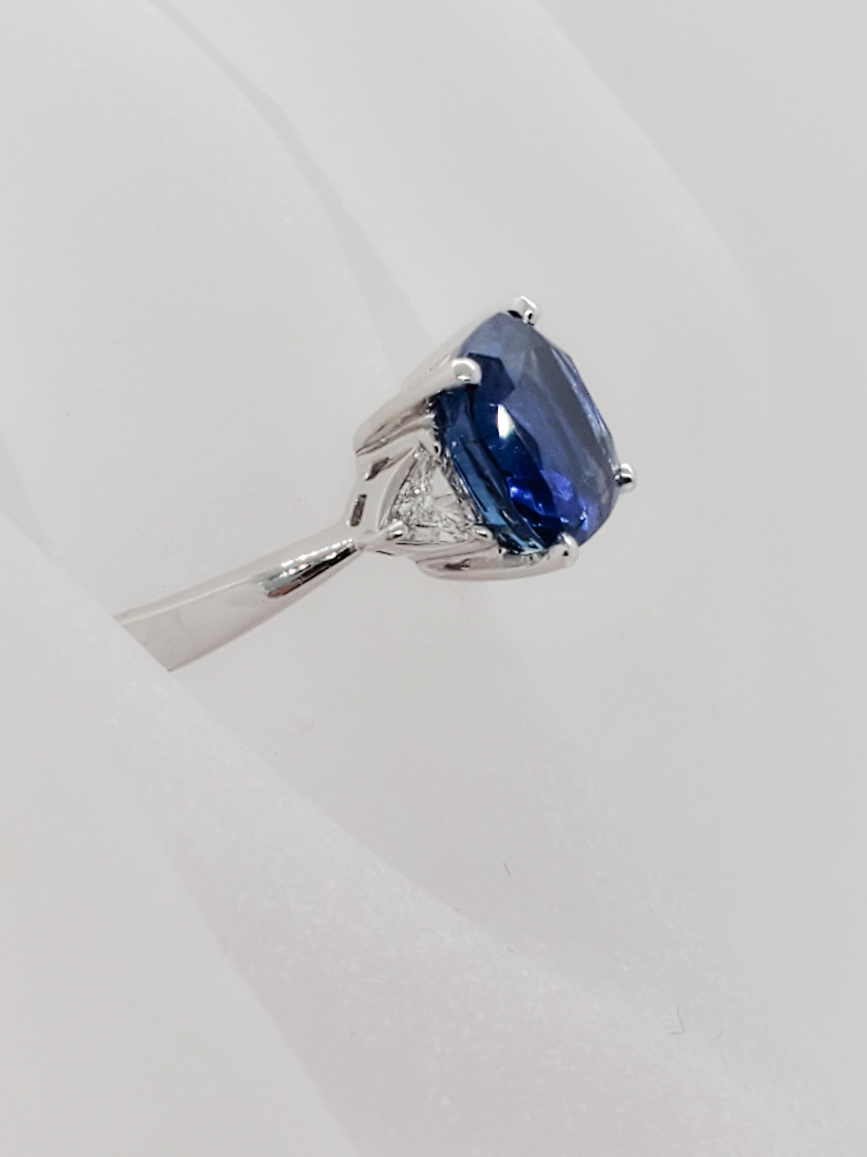 estate blue sapphire engagement ring
