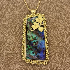 Boulder Opal Gold Pendant & Brooch