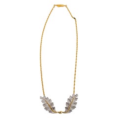 Estate Buccellati Feather Design Necklace in 18k Gold