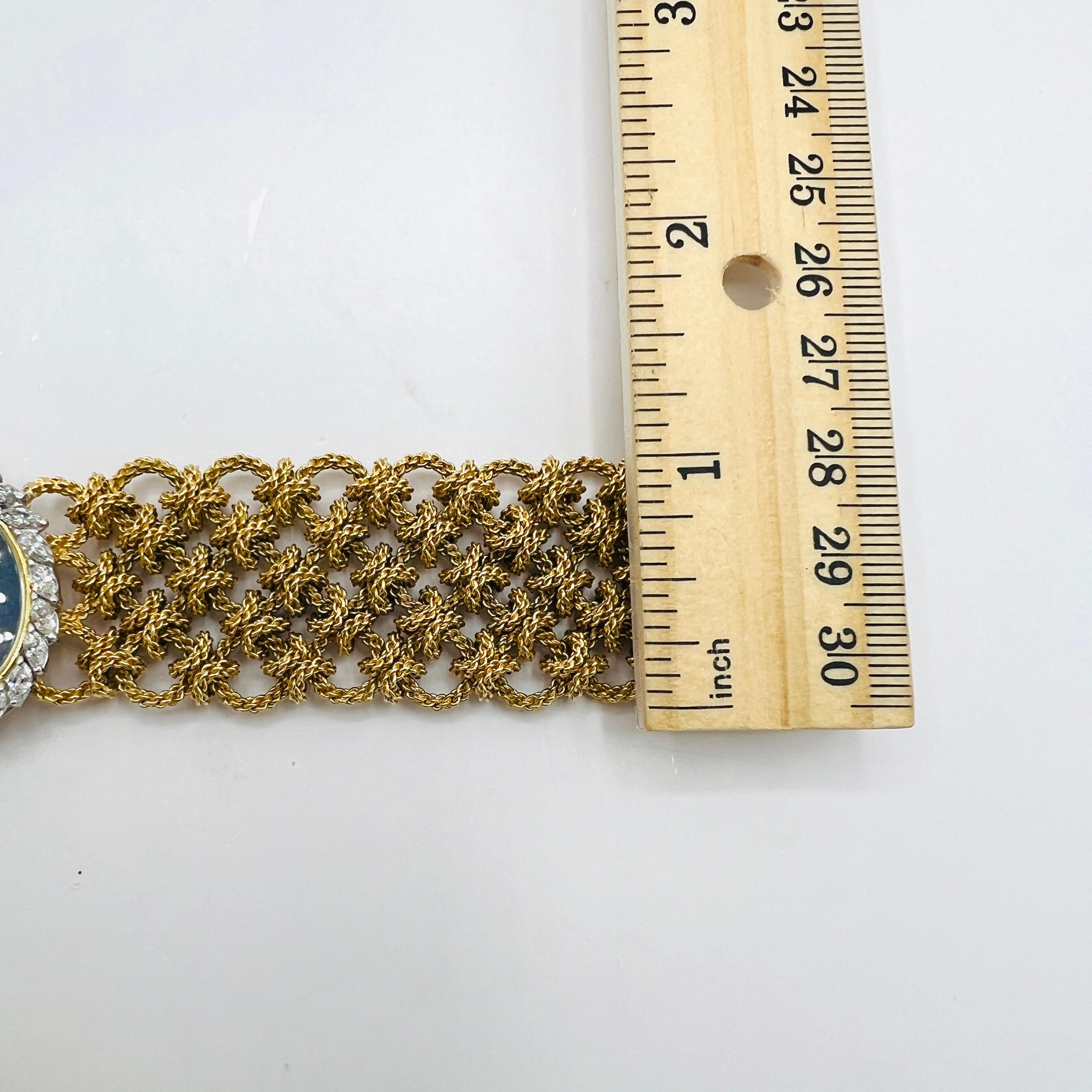 Montre Bueche Girod à diamant blanc Marquise Estate en vente 3