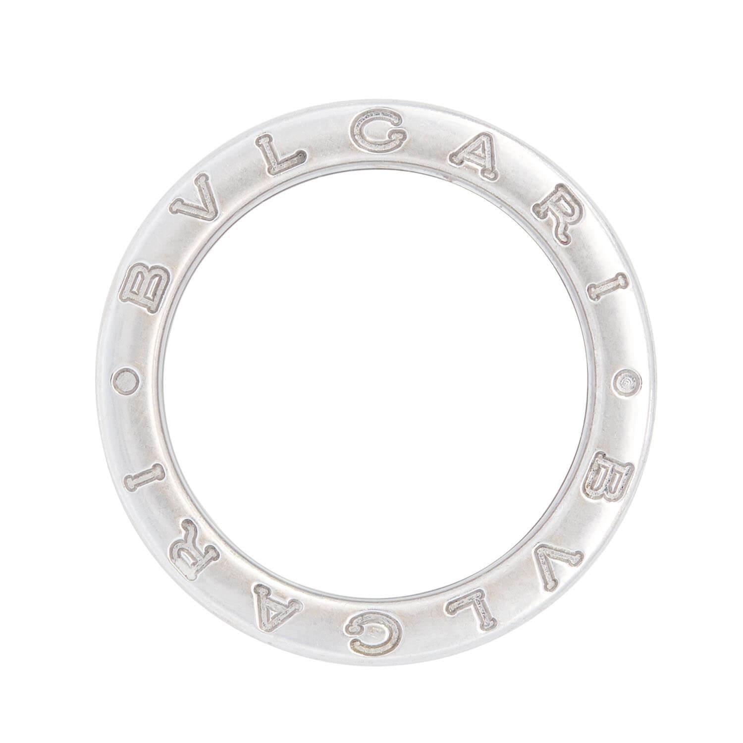Estate BULGARI 18k White Gold Ring In Good Condition For Sale In Narberth, PA