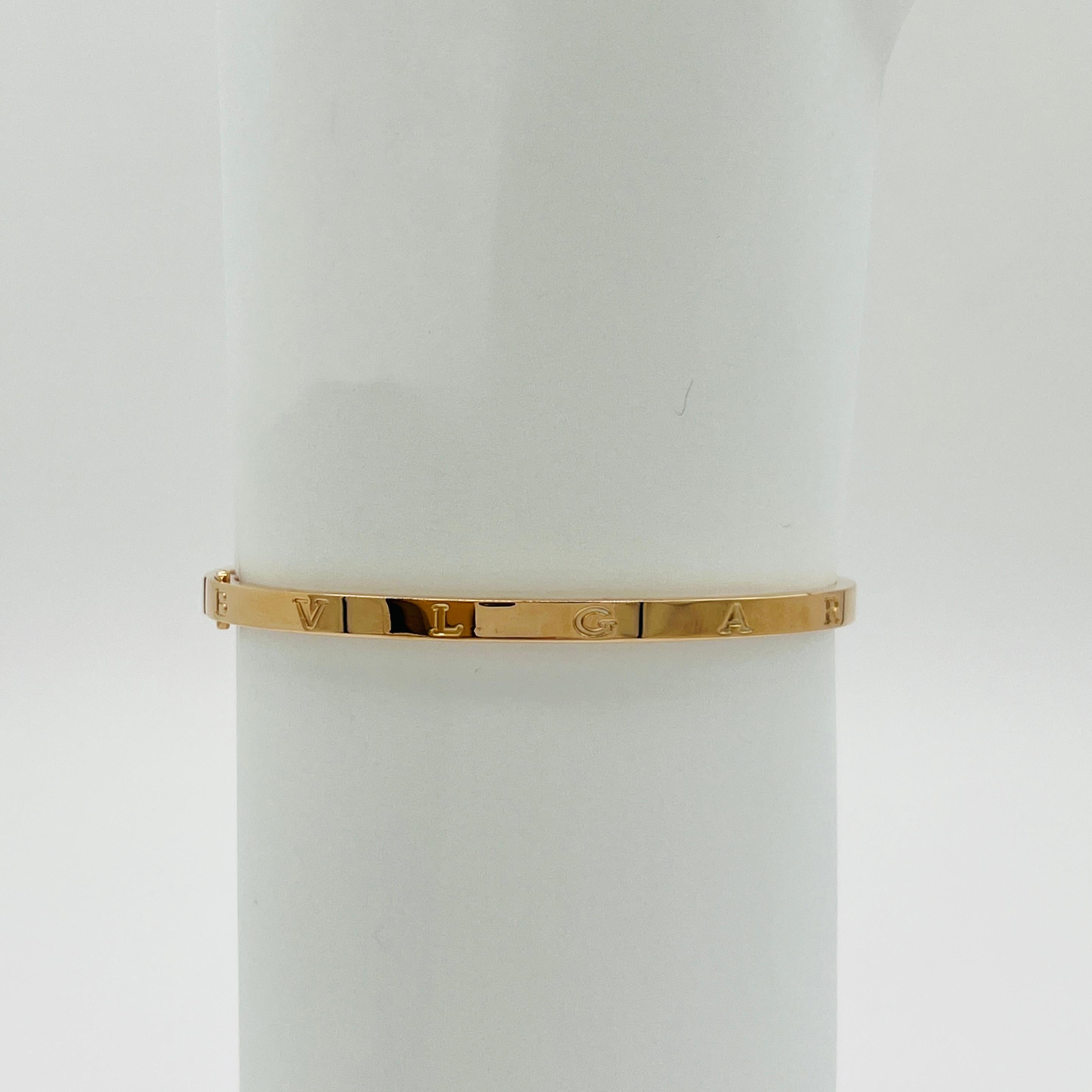 Estate Bvlgari Bangle en or rose 18 carats en vente 3