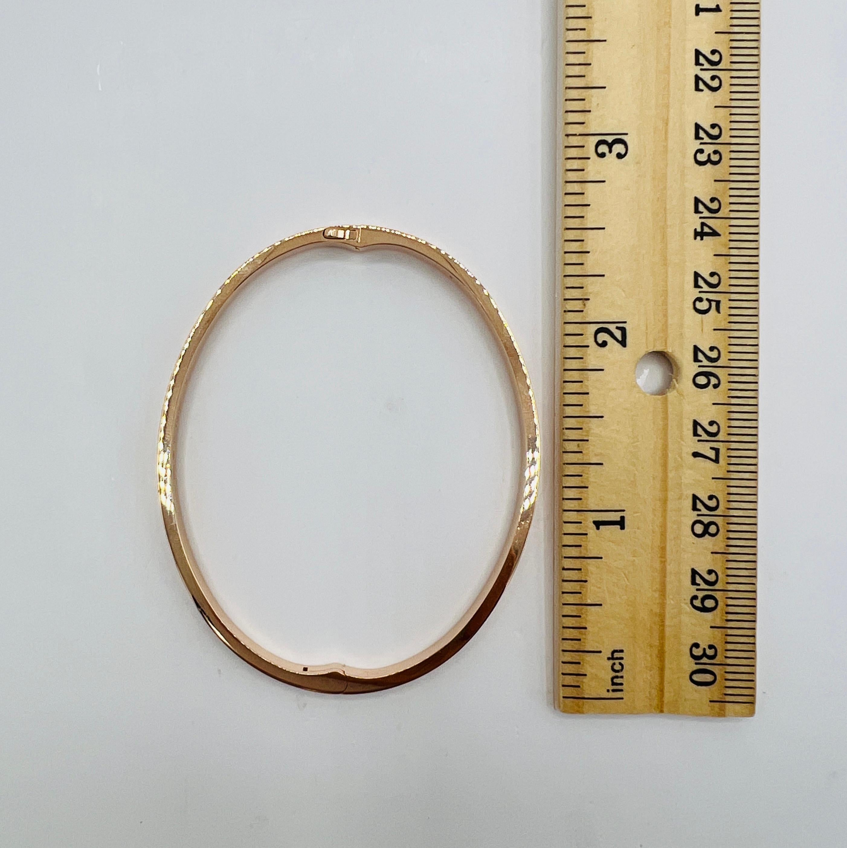 Estate Bvlgari Bangle en or rose 18 carats en vente 4