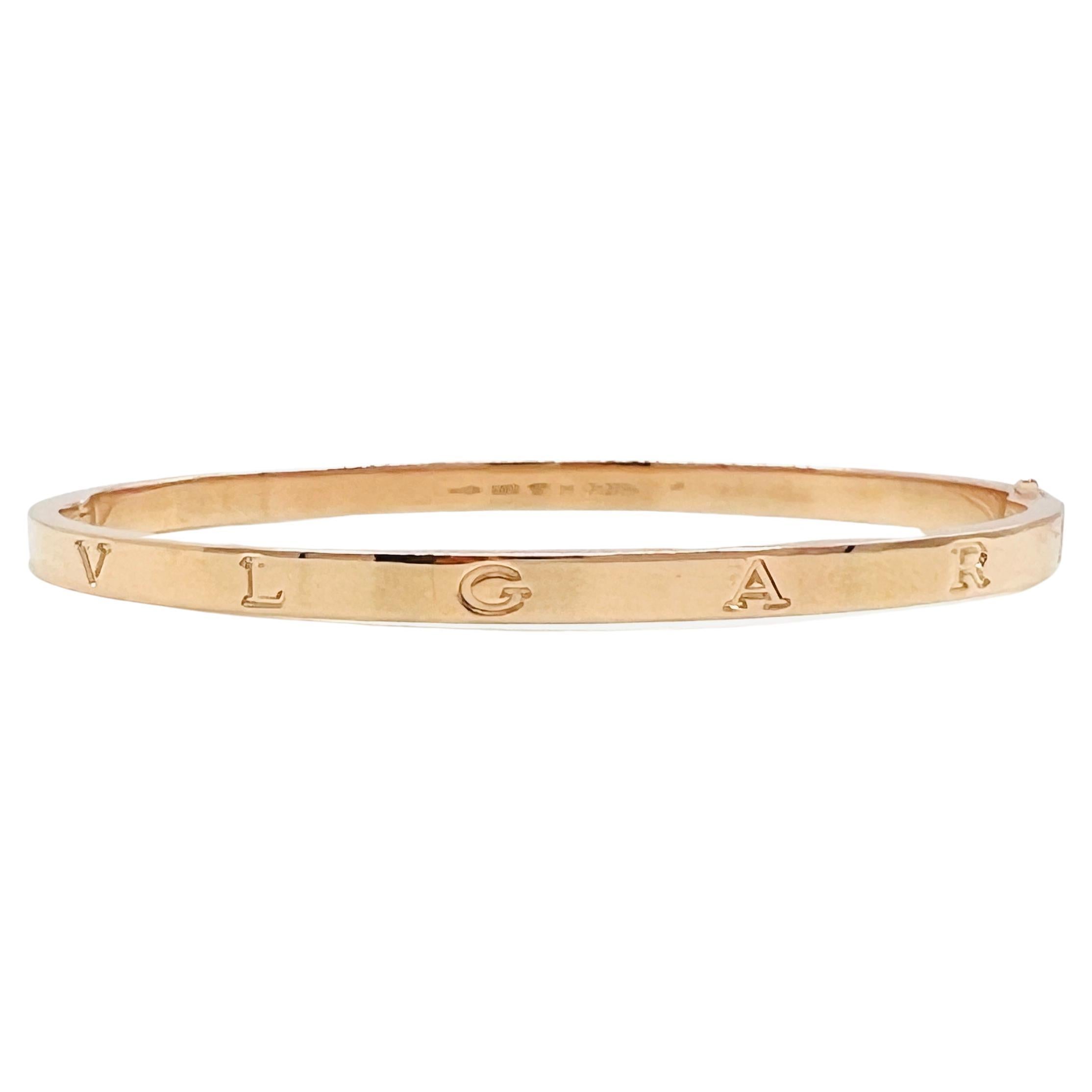 Estate Bvlgari Bangle en or rose 18 carats