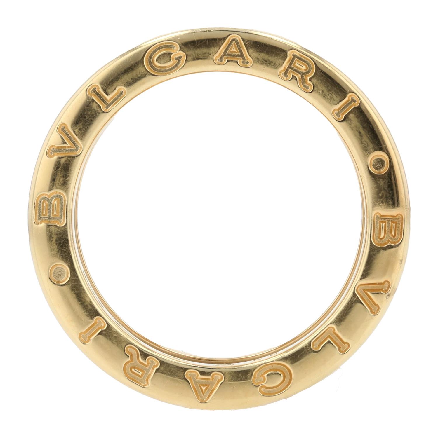 Contemporary Estate BVLGARI B.Zero1 18k Yellow Gold Size 5 Three Band Ring