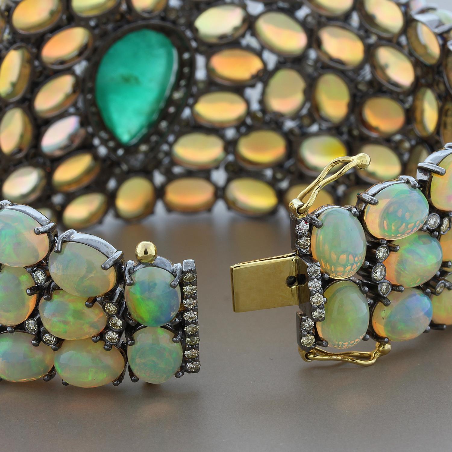 opal and emerald bracelet