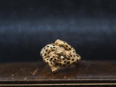 Anello con diamanti in oro giallo 18 carati di proprietà Carrera y Carrera Two Leopard - VHK#943a