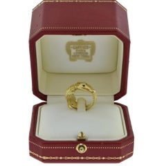 Estate Cartier Alligator Wrap Around Yellow Gold with Sapphire Eyes Ring