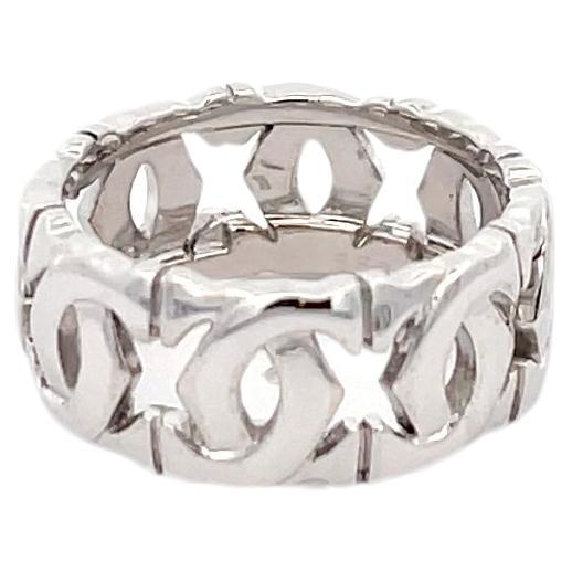 Estate Cartier Entrelaces Ring 18K White Gold