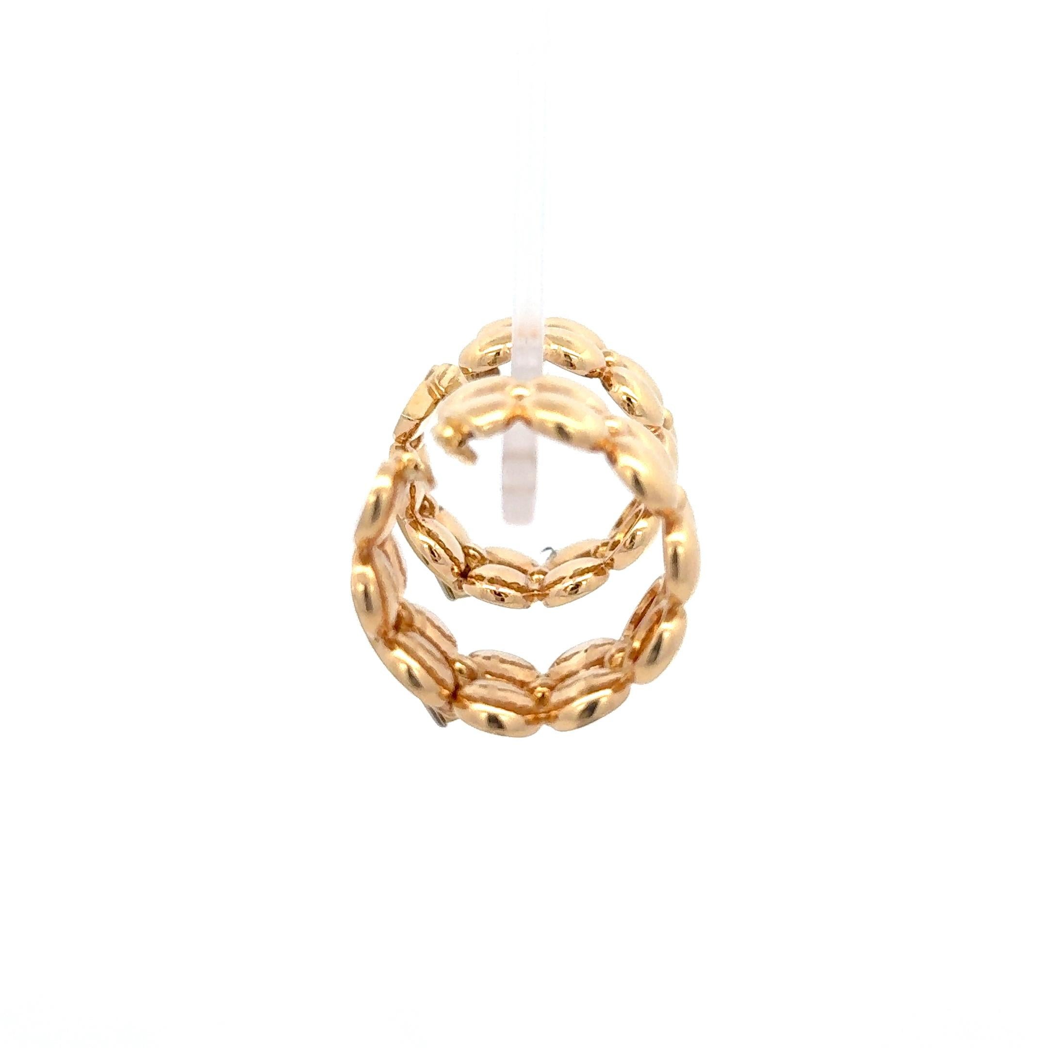 Cartier, boucles d'oreilles Huggie lune de lune en or jaune 18 carats Excellent état - En vente à Dallas, TX