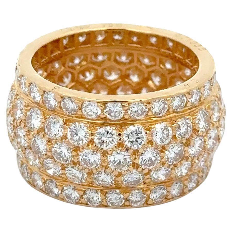 Fascia di diamanti Cartier Nigeria Estate in oro giallo 18 carati in vendita