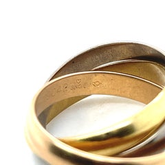 Estate Cartier Trinity Ring, 18K White, Yellow & Rose Gold, Trinity cartier ring
