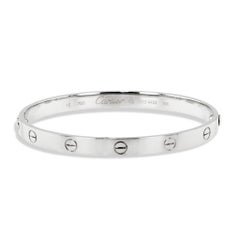 Estate Cartier White Gold Love Bracelet
