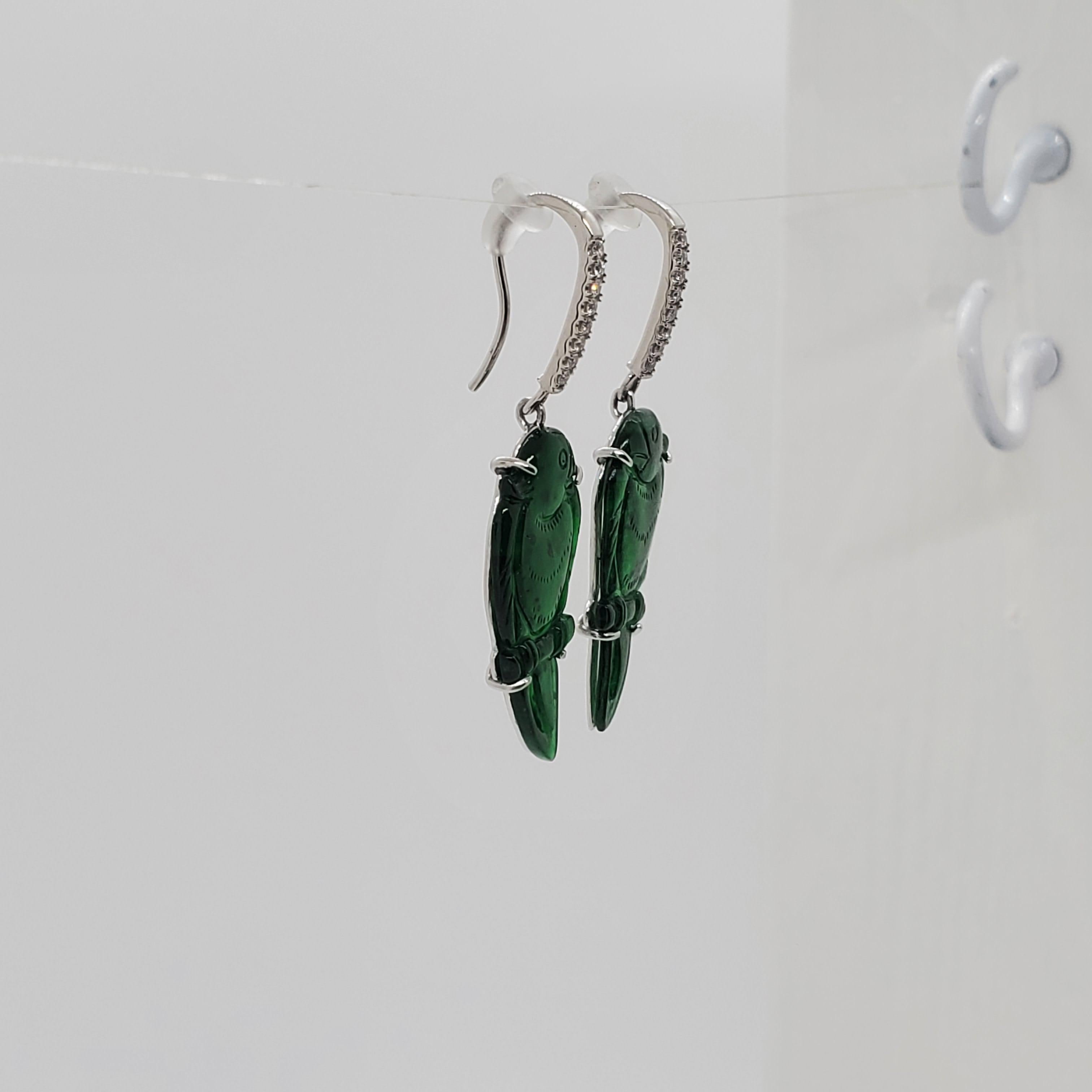 mayan jade earrings