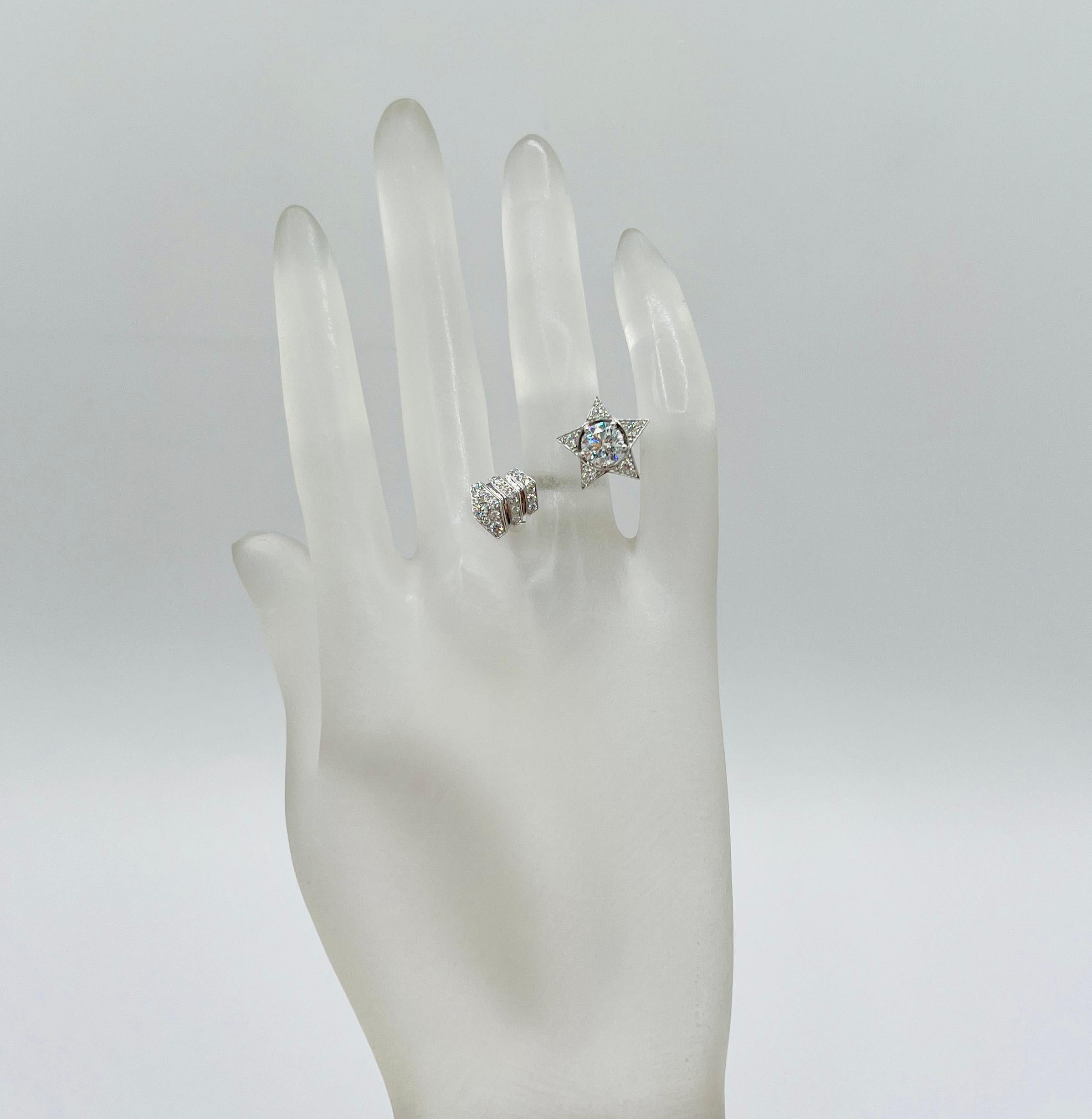 Estate Chanel Weißer Diamant Runder 