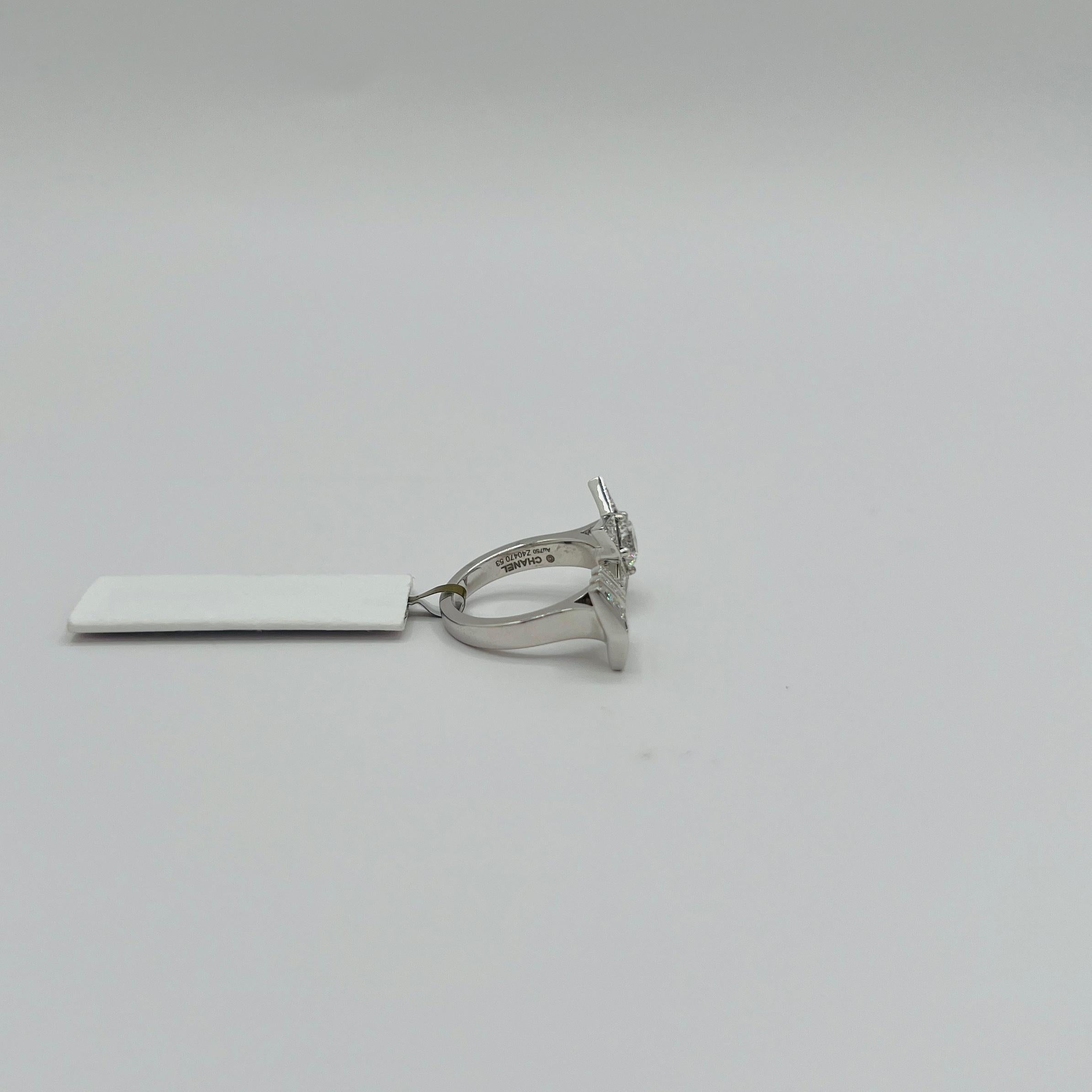 Estate Chanel Weißer Diamant Runder 