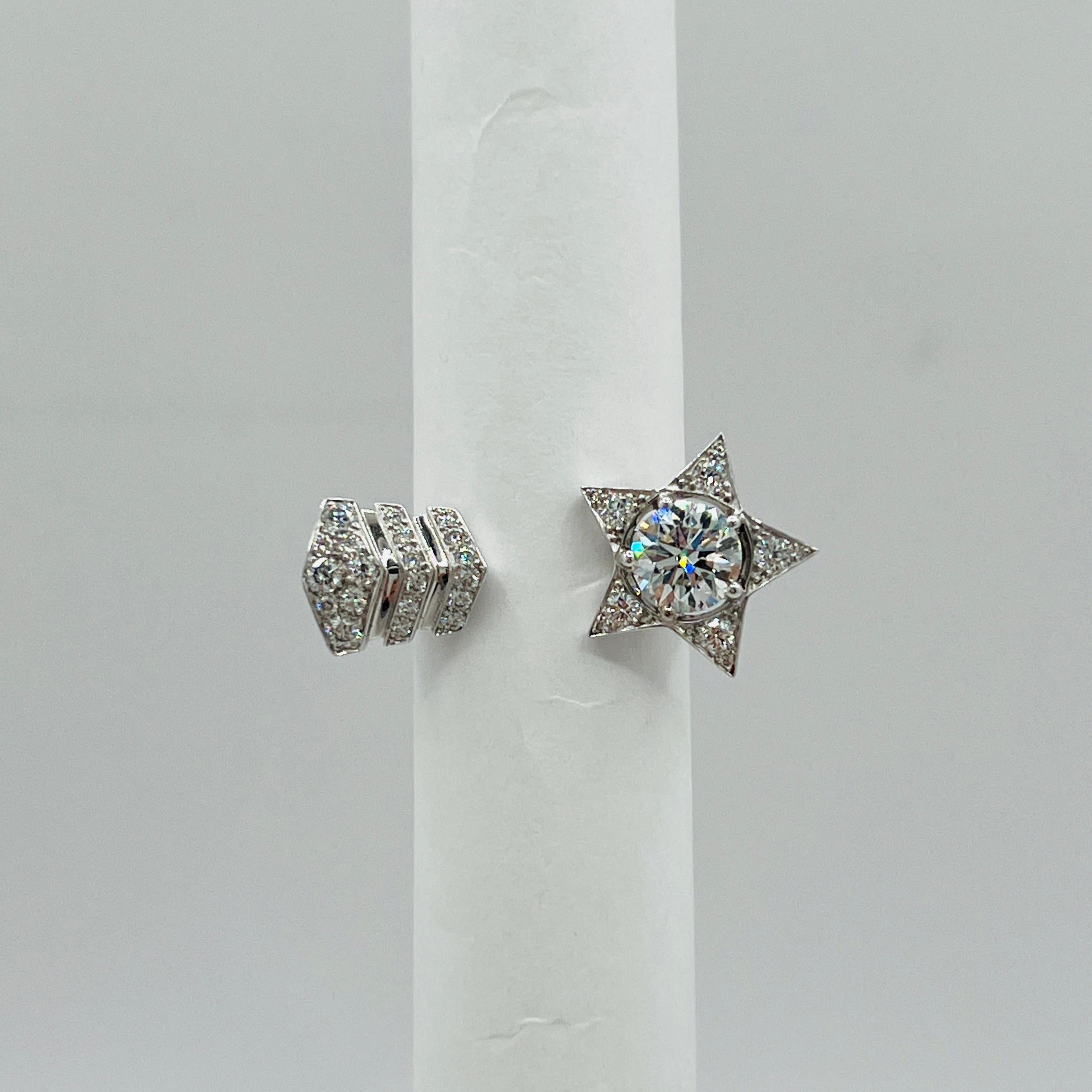 Estate Chanel Weißer Diamant Runder 