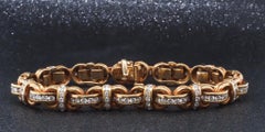 Bracciale di proprietà Charles Krypell in oro giallo 18 carati con diamanti - VHK#362a