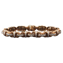 Bracciale di proprietà Charles Krypell in oro giallo 18 carati con diamanti - VHK#362a