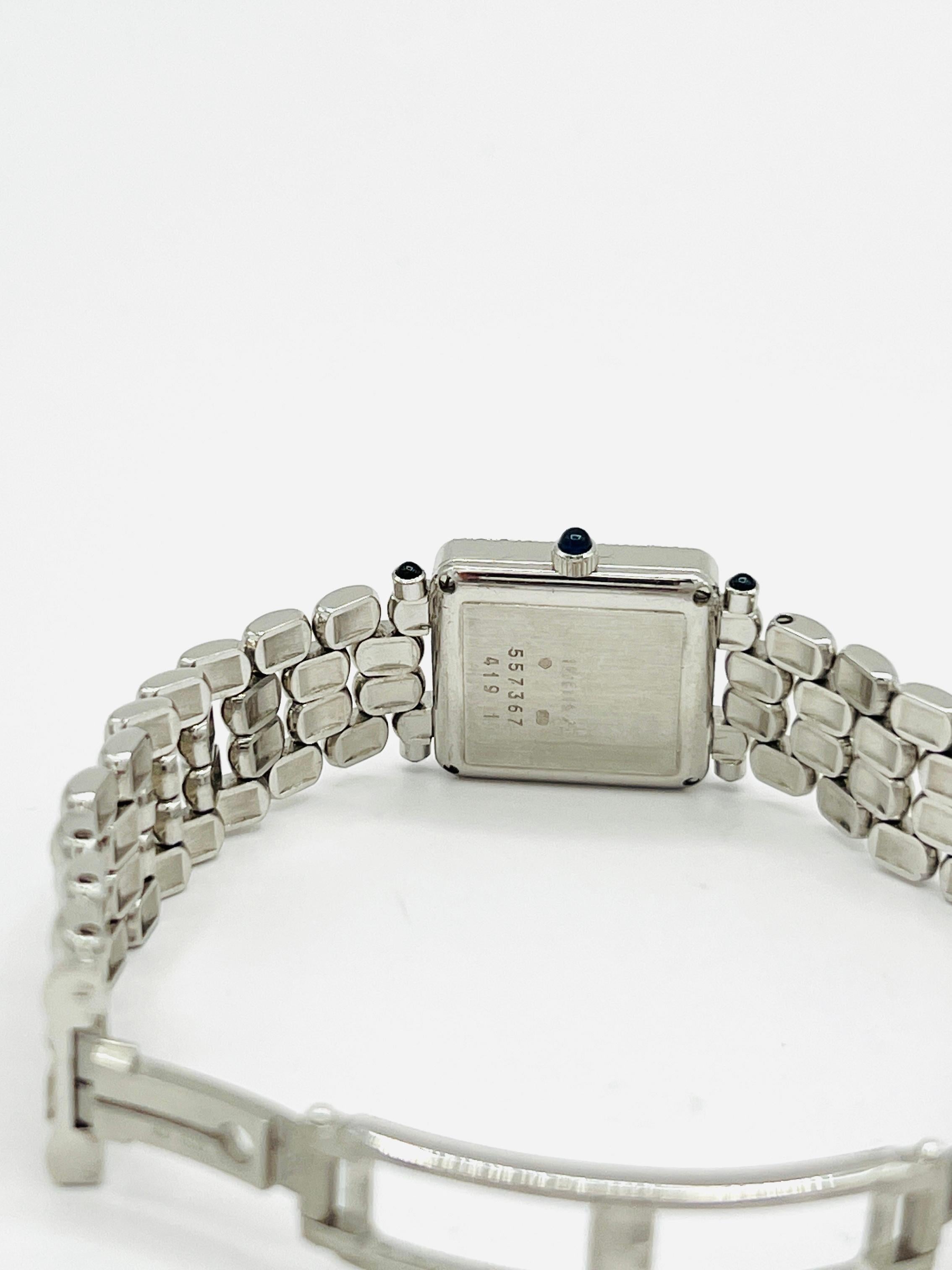 Nachlass Chopard Diamant- und Perlmutt-Uhr aus 18K mit Papierarbeit 2