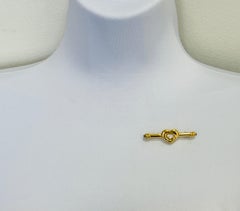 Estate Chopard "Happy Diamonds" Pin in 18K Yellow Gold