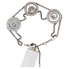 Pulsera de diamantes blancos Estate Chopard de oro blanco de 18 quilates