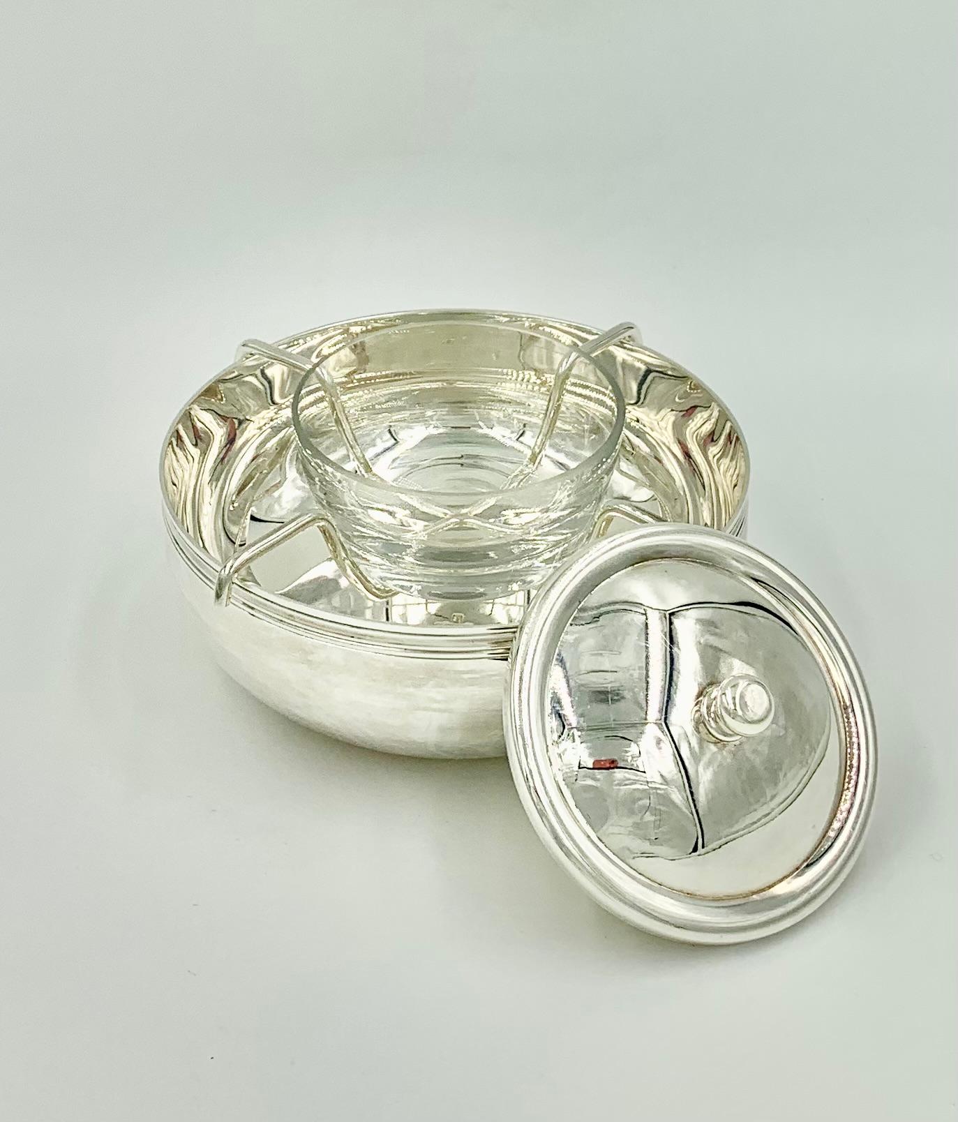 Estate Christofle Albi Caviar Serving Set, France In Good Condition In New York, NY
