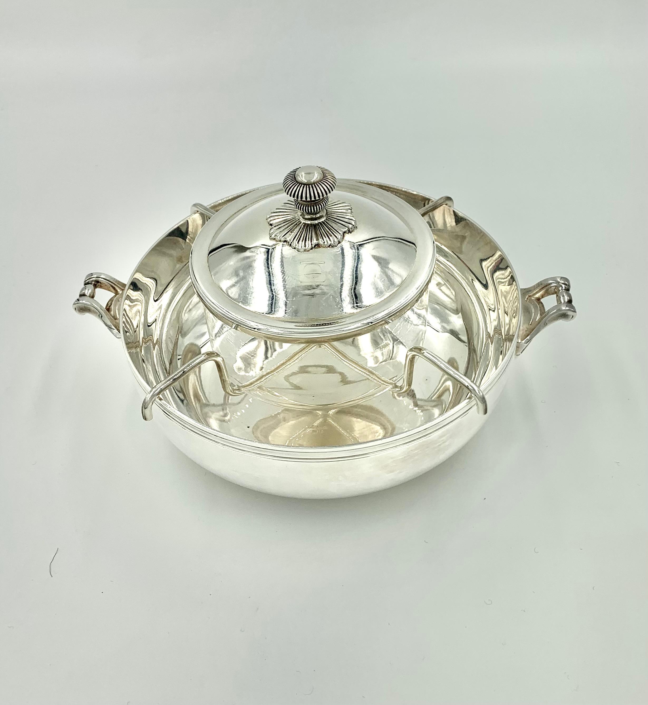Juego de Servir Caviar de Cuatro Piezas Estilo Imperio Christofle Estate en venta 7