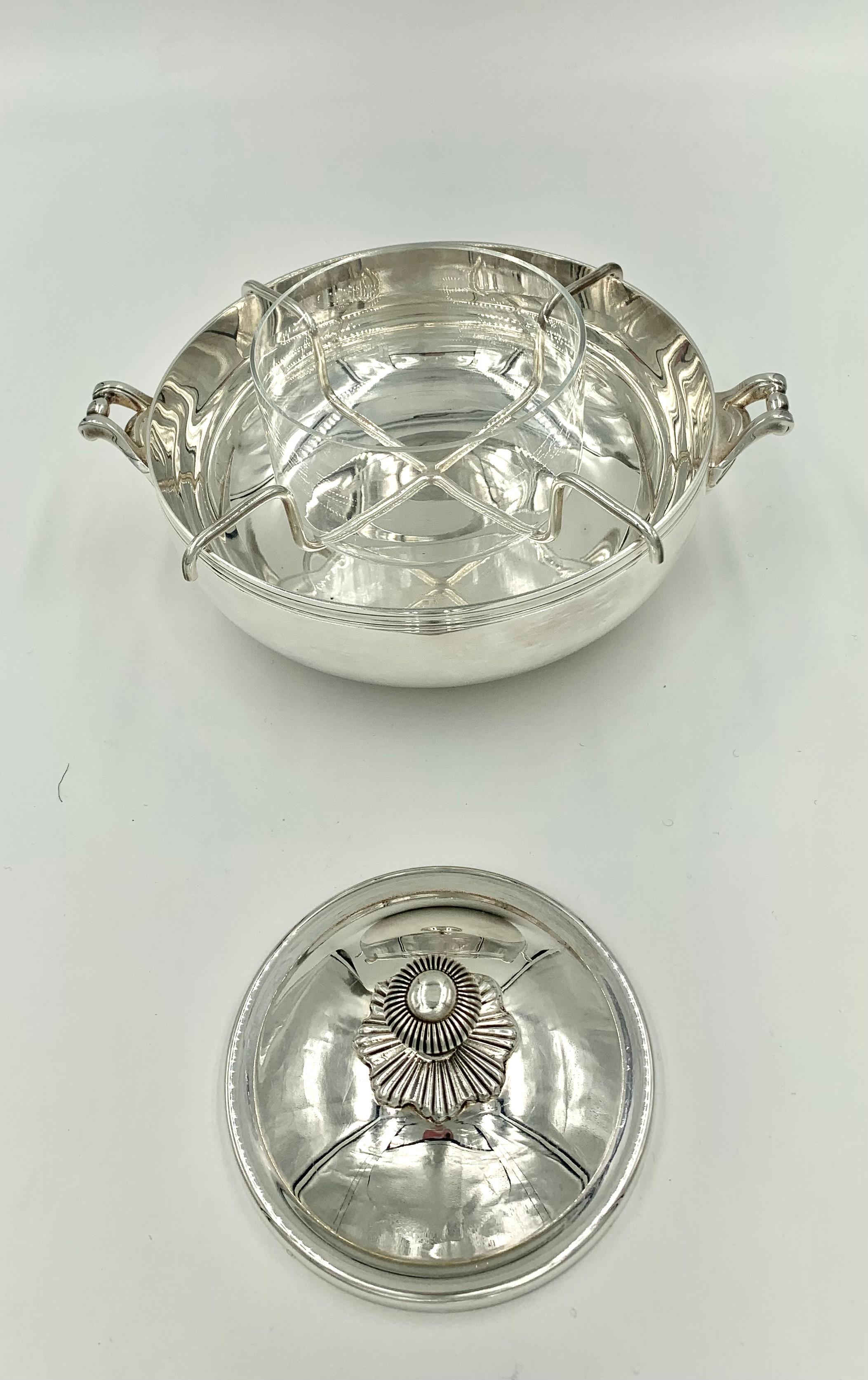 Juego de Servir Caviar de Cuatro Piezas Estilo Imperio Christofle Estate en venta 8