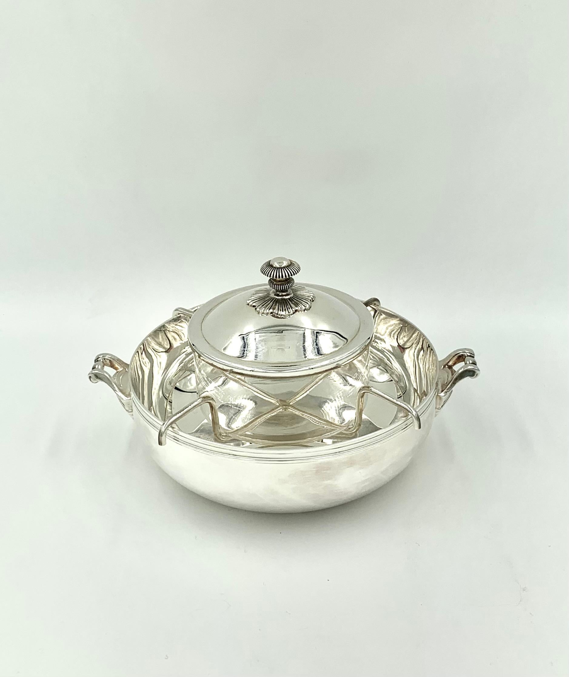 Juego de Servir Caviar de Cuatro Piezas Estilo Imperio Christofle Estate en venta 11