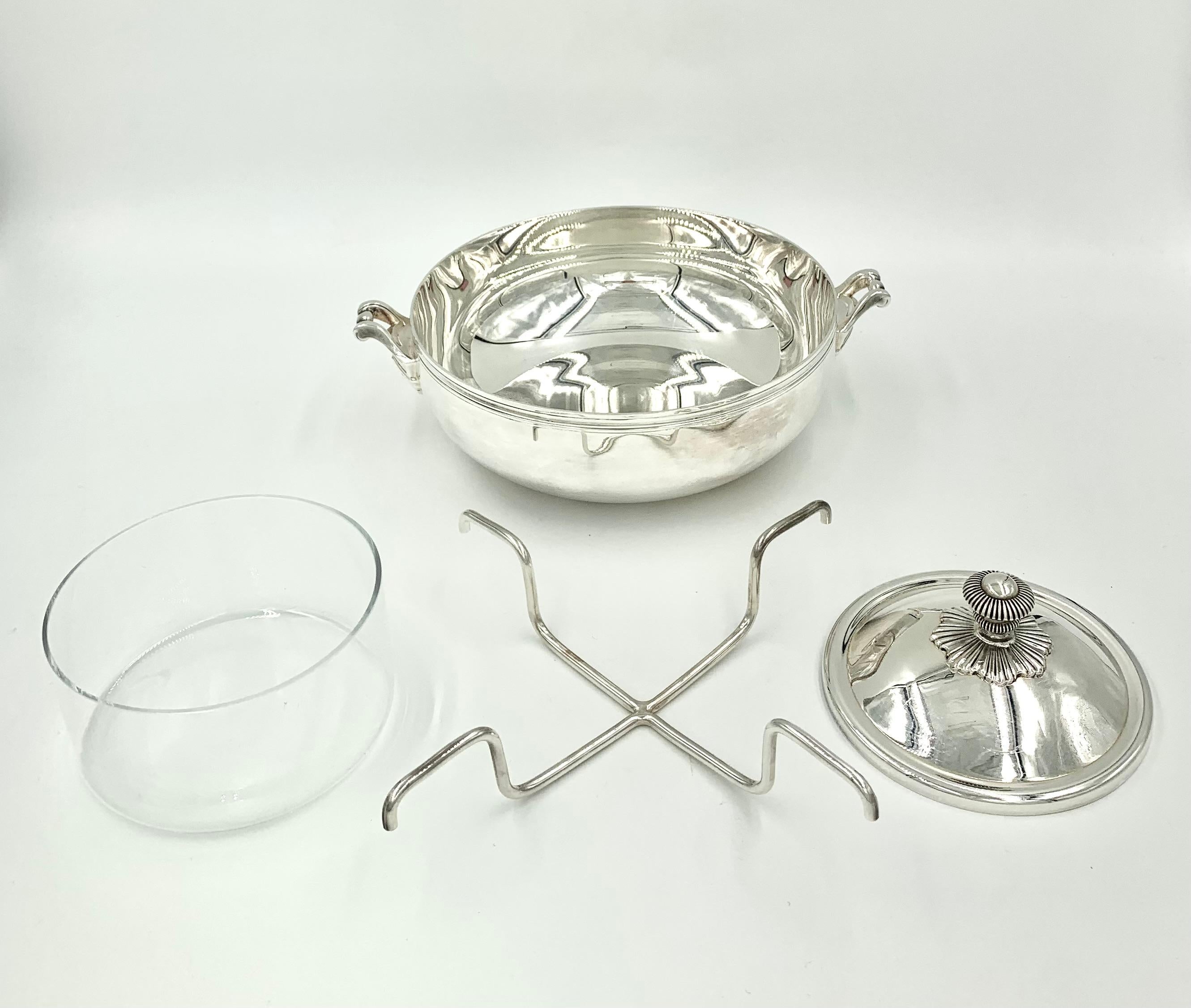 Juego de Servir Caviar de Cuatro Piezas Estilo Imperio Christofle Estate en Bueno estado para la venta en New York, NY