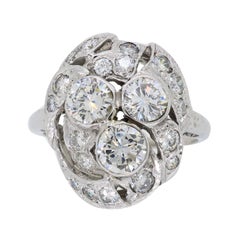 Estate Cluster 1.80 Carat Diamond Ring