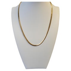 Used Estate Cuban Chain Necklace 10k Yellow Gold 20"