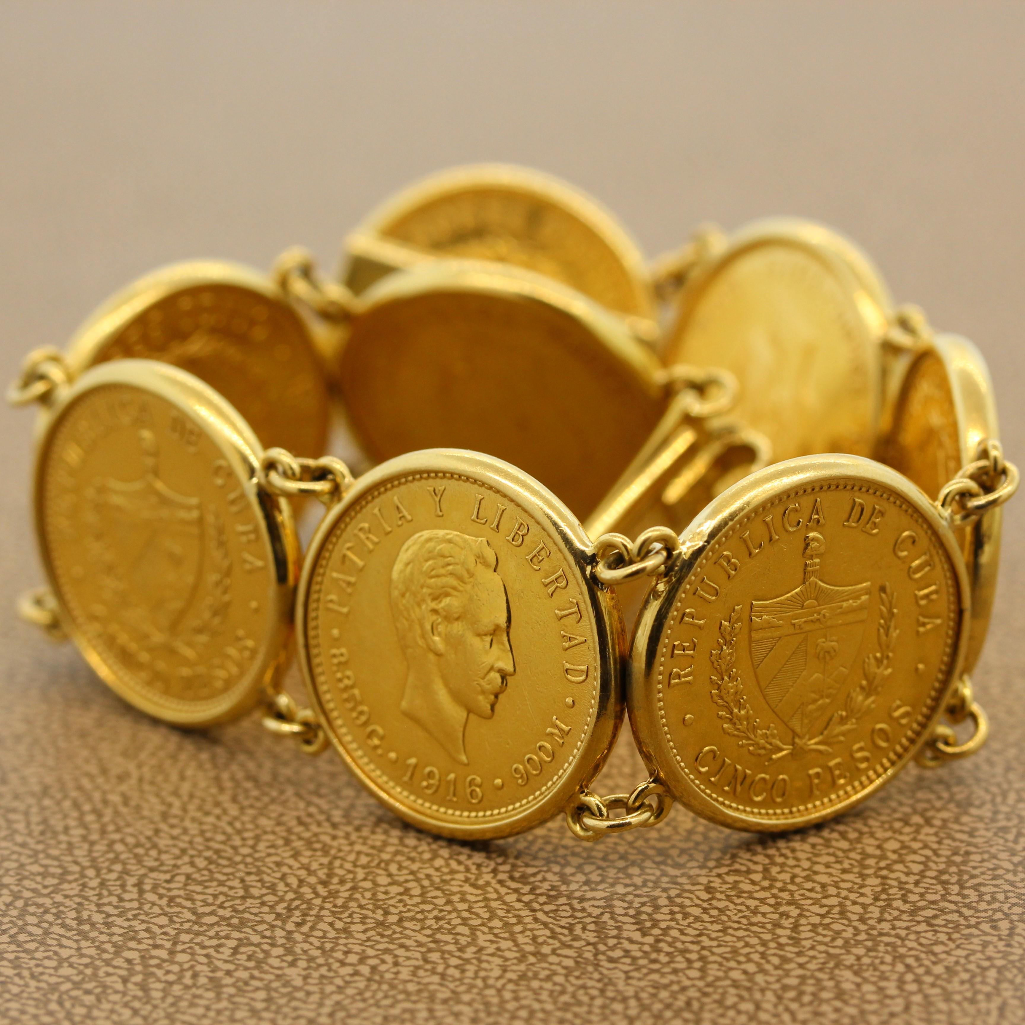 cuban coin bracelet