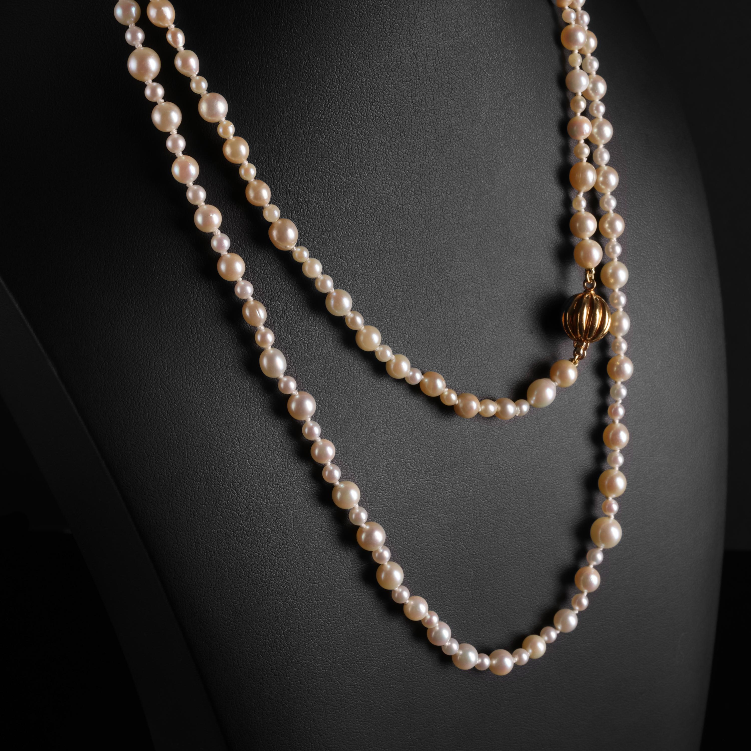 Artisan Estate Cultured Akoya Pearl Necklace from Italy 38