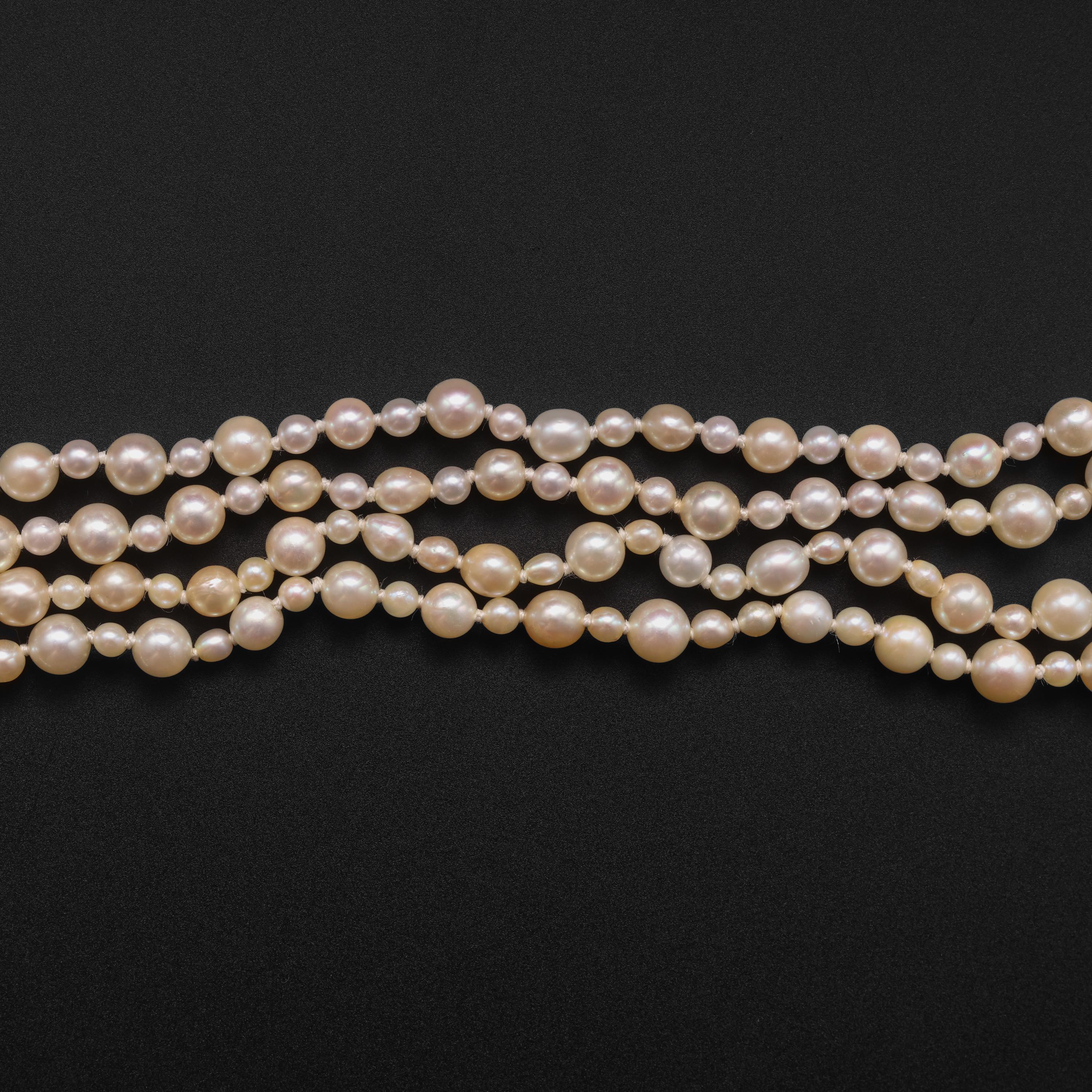 Estate Cultured Akoya Pearl Necklace from Italy 38