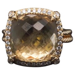 Estate David Yurman Chatelaine Pave Bezel Ring - VHK#494A
