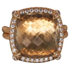 Estate David Yurman Chatelaine Pave Bezel Ring - VHK#494A