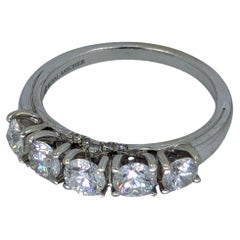 Estate Designer 1.00ct Diamond 14K Gold Engagement Band Ring 3.7 Grams